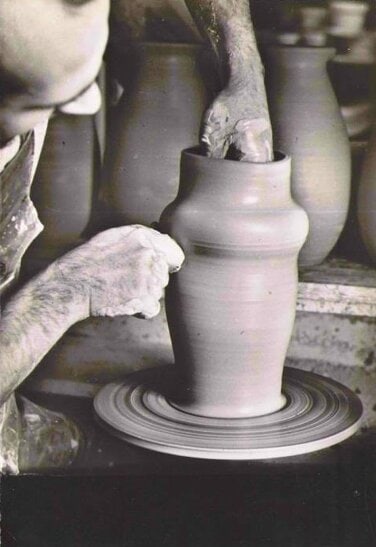 Home / Mid-Century French Pottery Ceramic VALLAURIS KOSTANDA Table Lam - 5