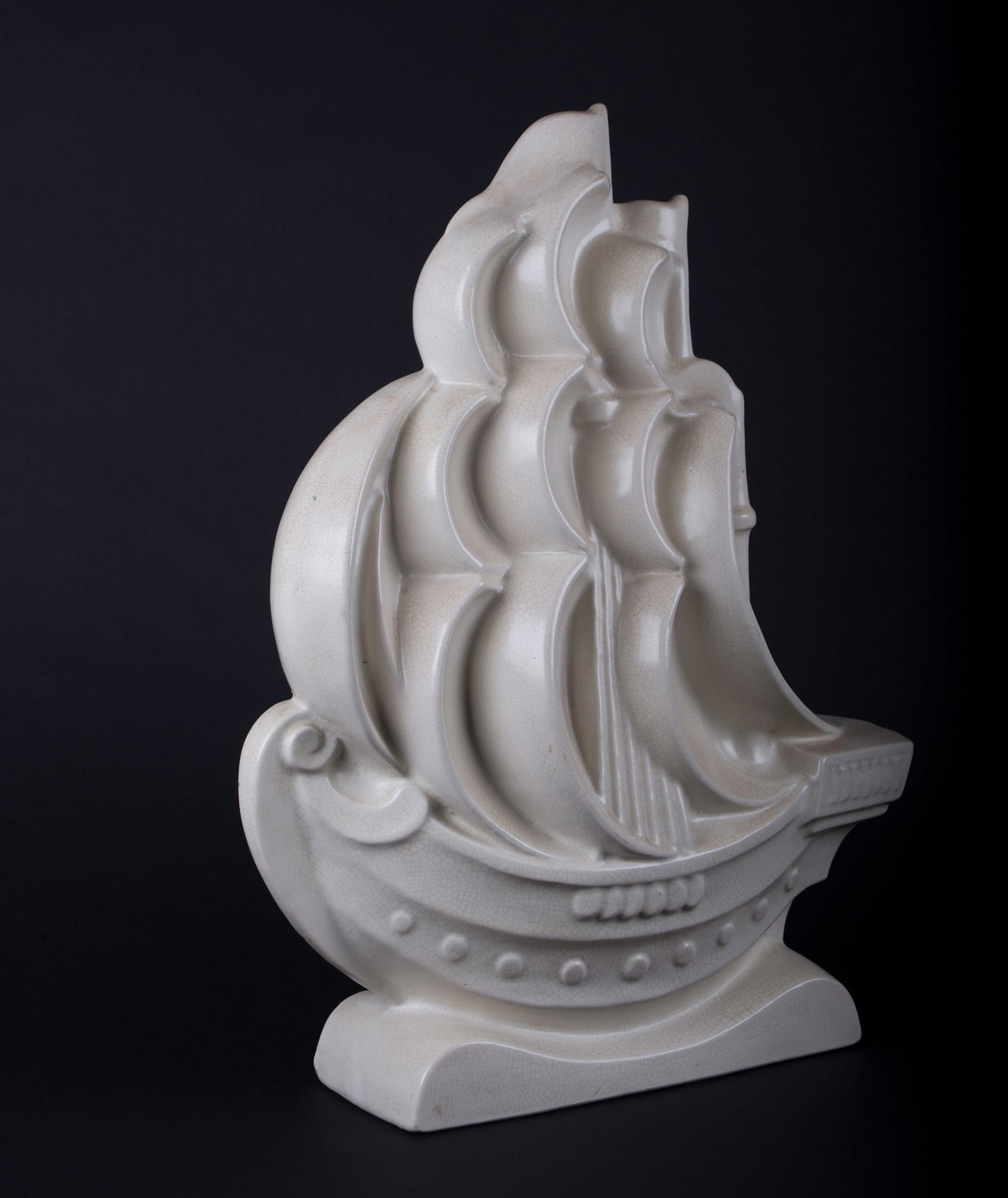 Home / French Art Deco craquele Crackle Ceramic decorative art - 4