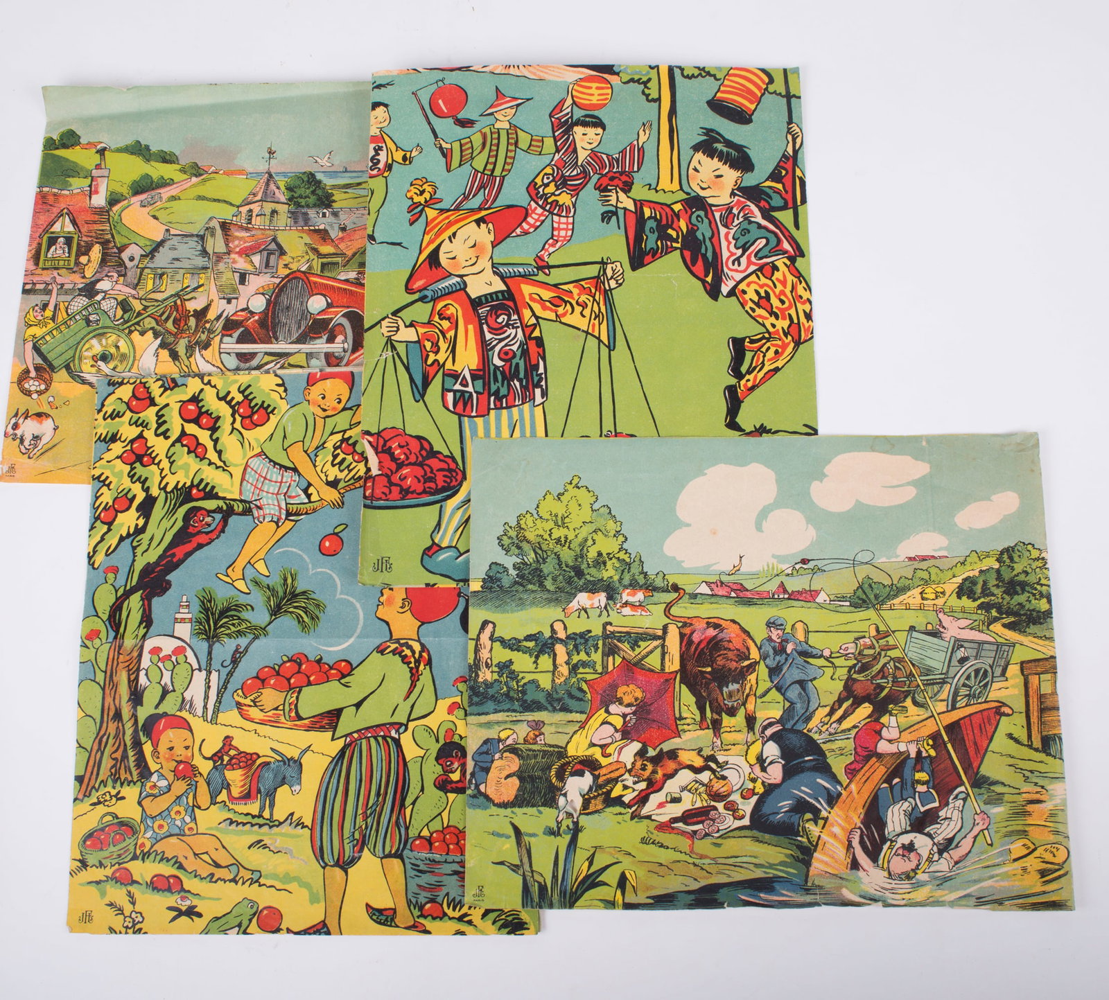 Home / Wood cube puzzle French child toy circa 1920 - 3