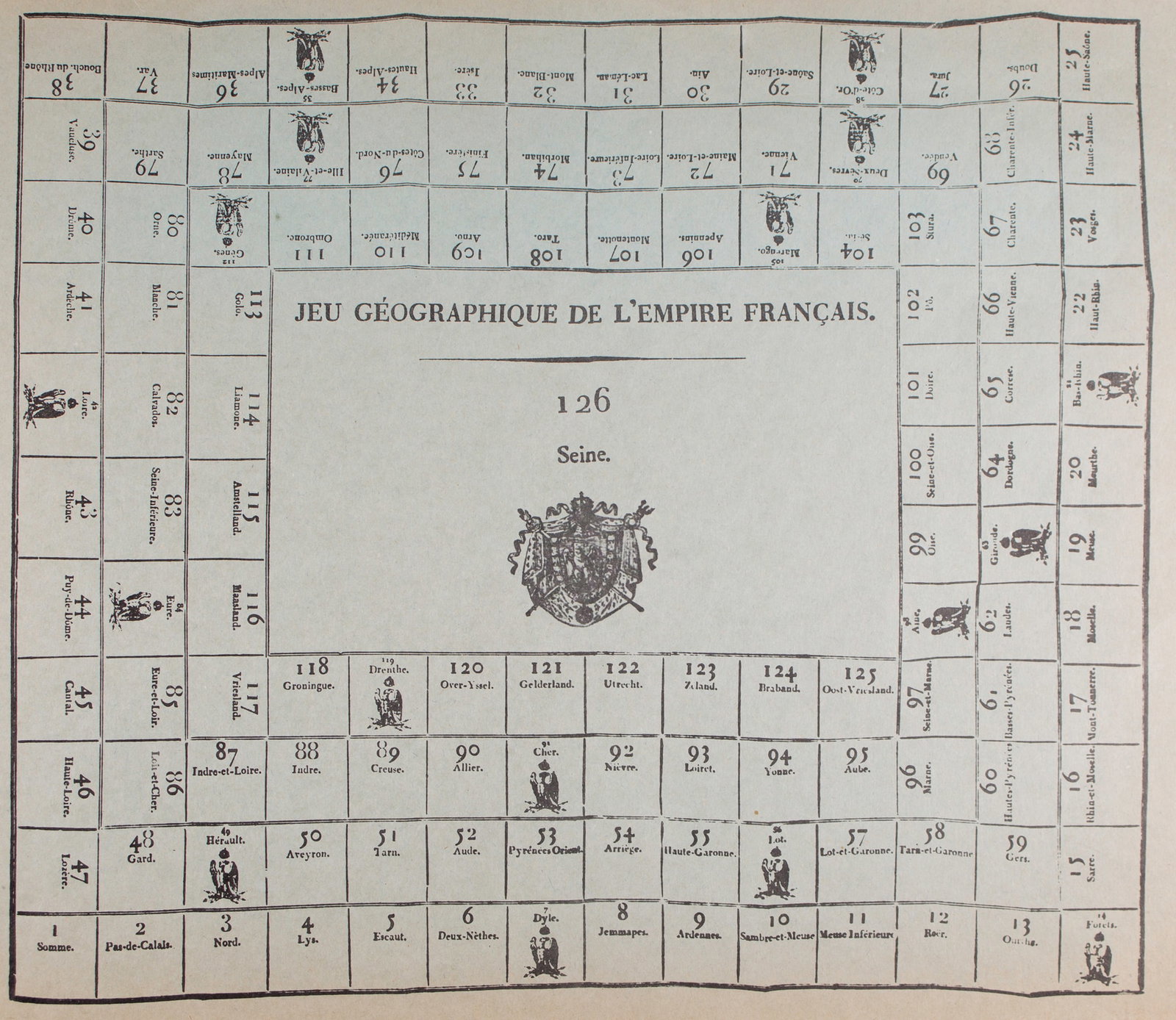 Home / French Jeu de L'oie/ Goose game 1800 French Empire - 2