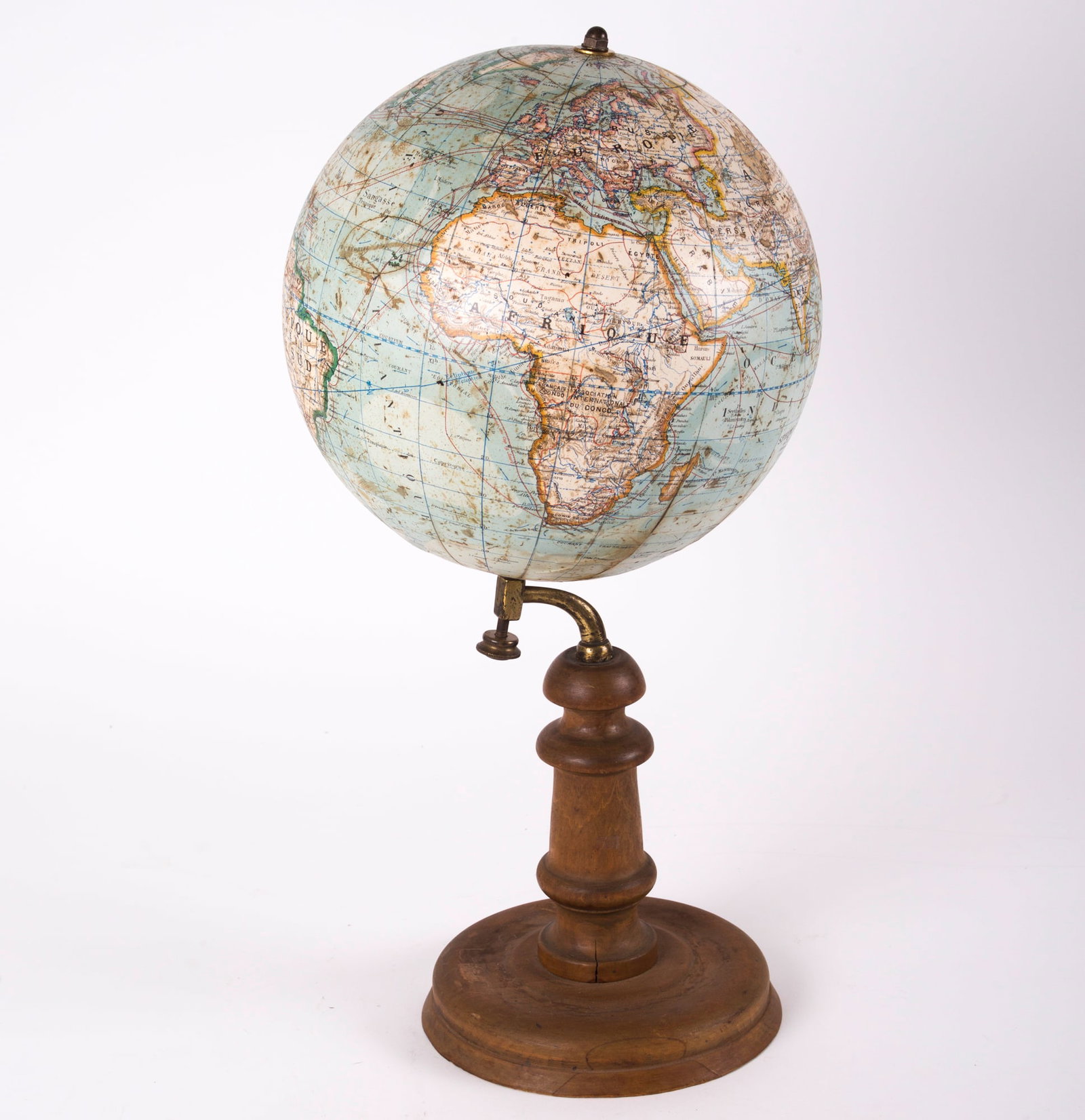 Home / French Ikelmer terrestrial globe 11 inches 1880 school globe (1 of 8)