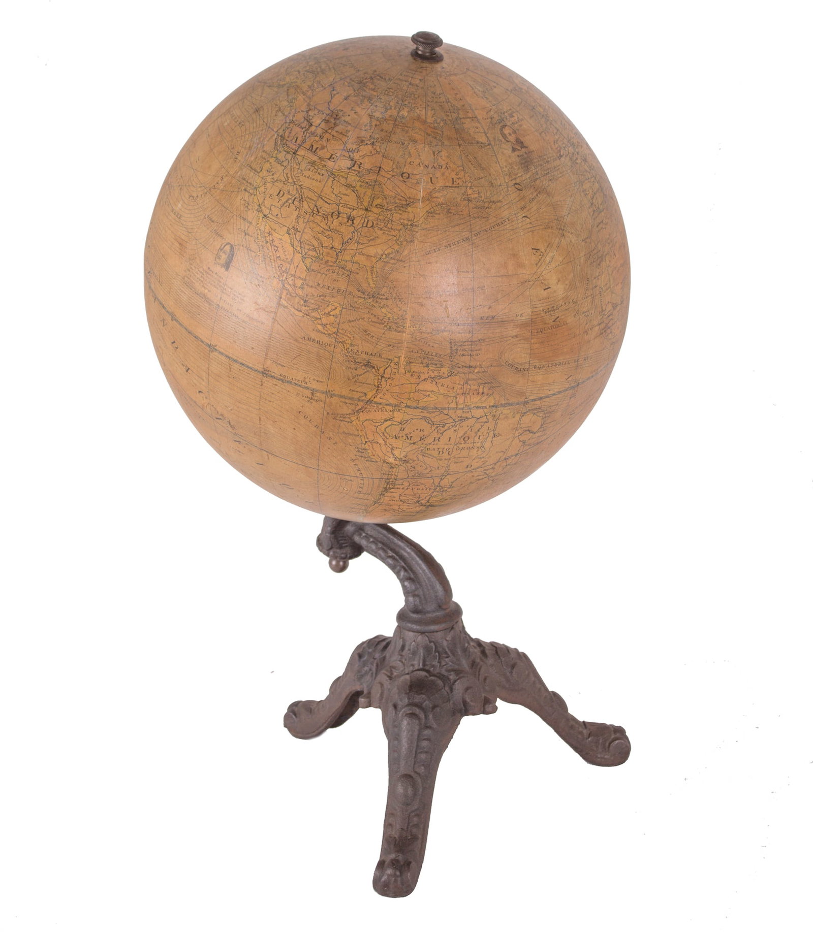 Home / 1880 antique terrestrial globe Windels - 9