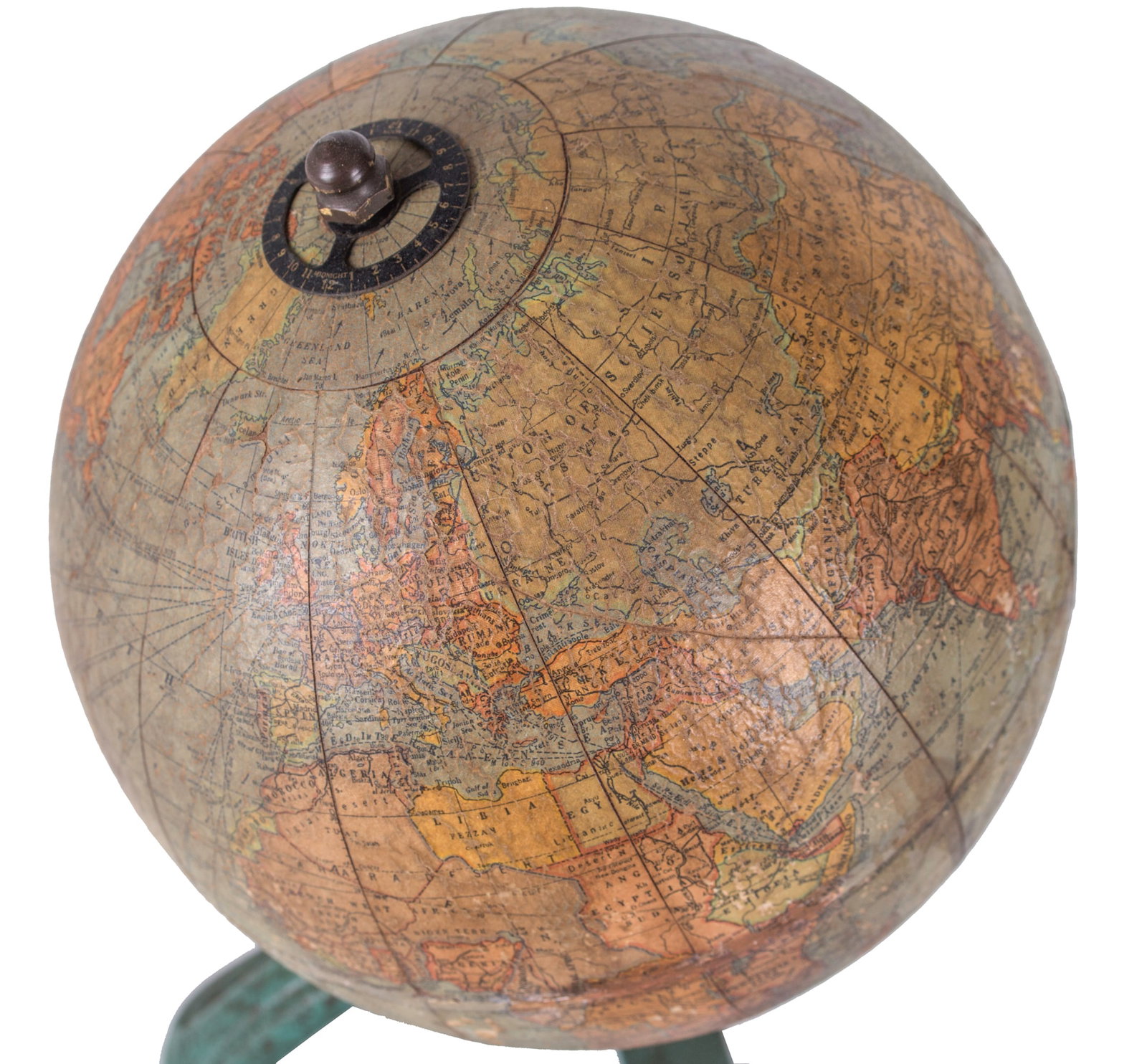 Home / HAMMOND ANTIQUE TERRESTRIAL GLOBE 6" mid 1920 Art deco base - 3