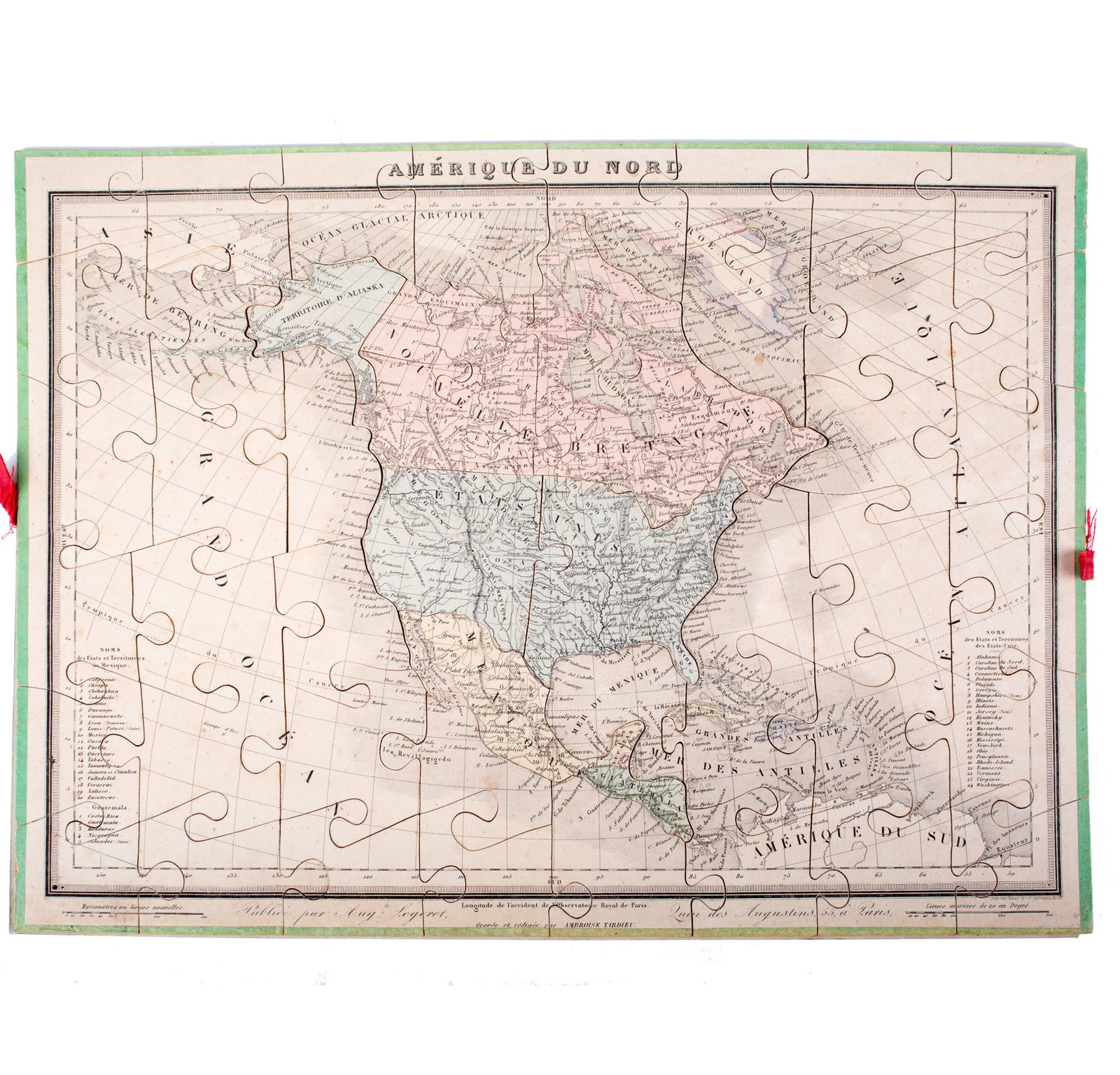 Home / French jigsaw puzzle by Auguste Logerot full set 19th Century Fremin g - 8