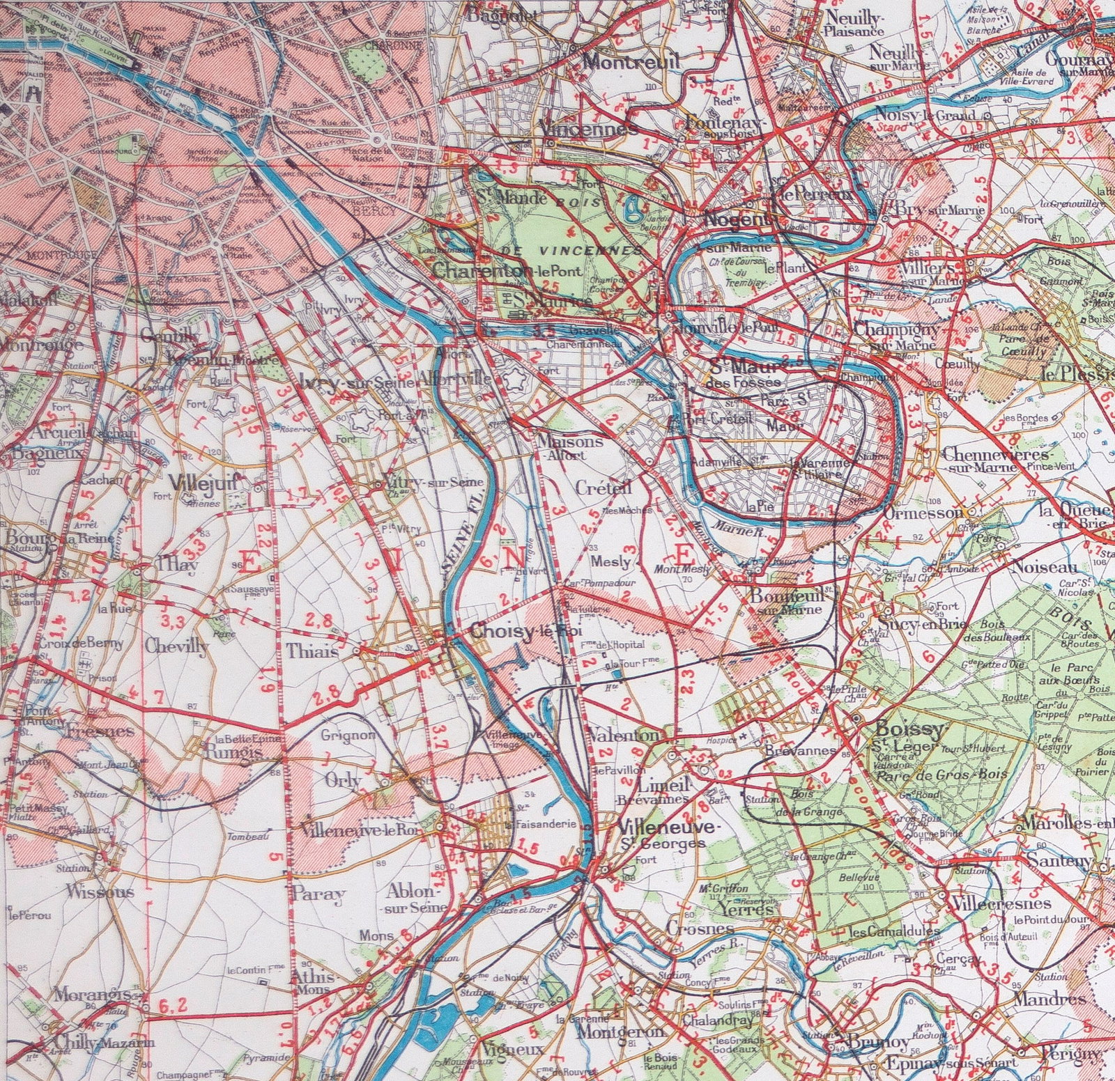 Home / Environs de Paris roadmap Taride South west (surrending ) 31 miles - 3