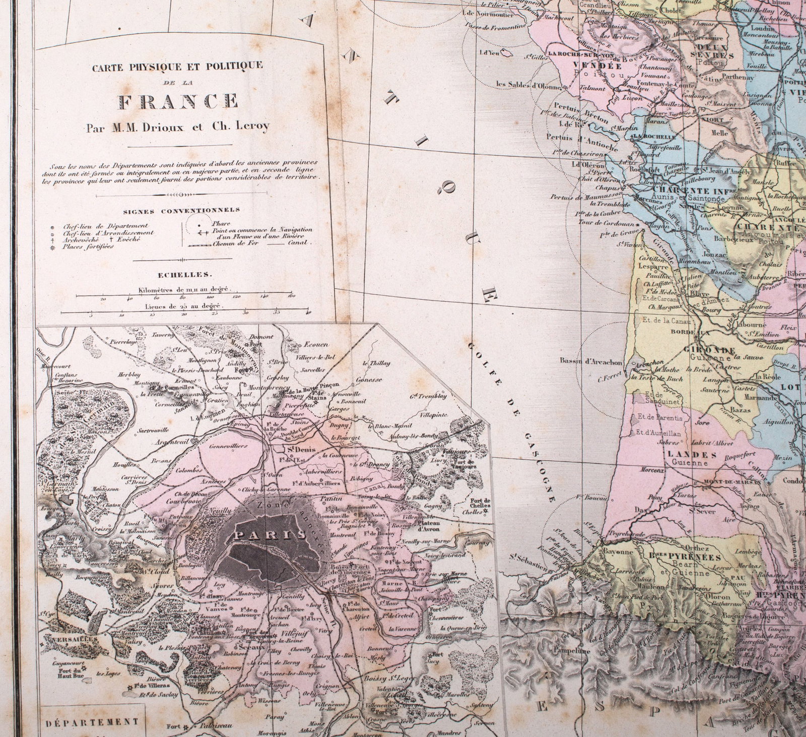 Home / French road map of FranceDrioux and Leroy 1860 - 3