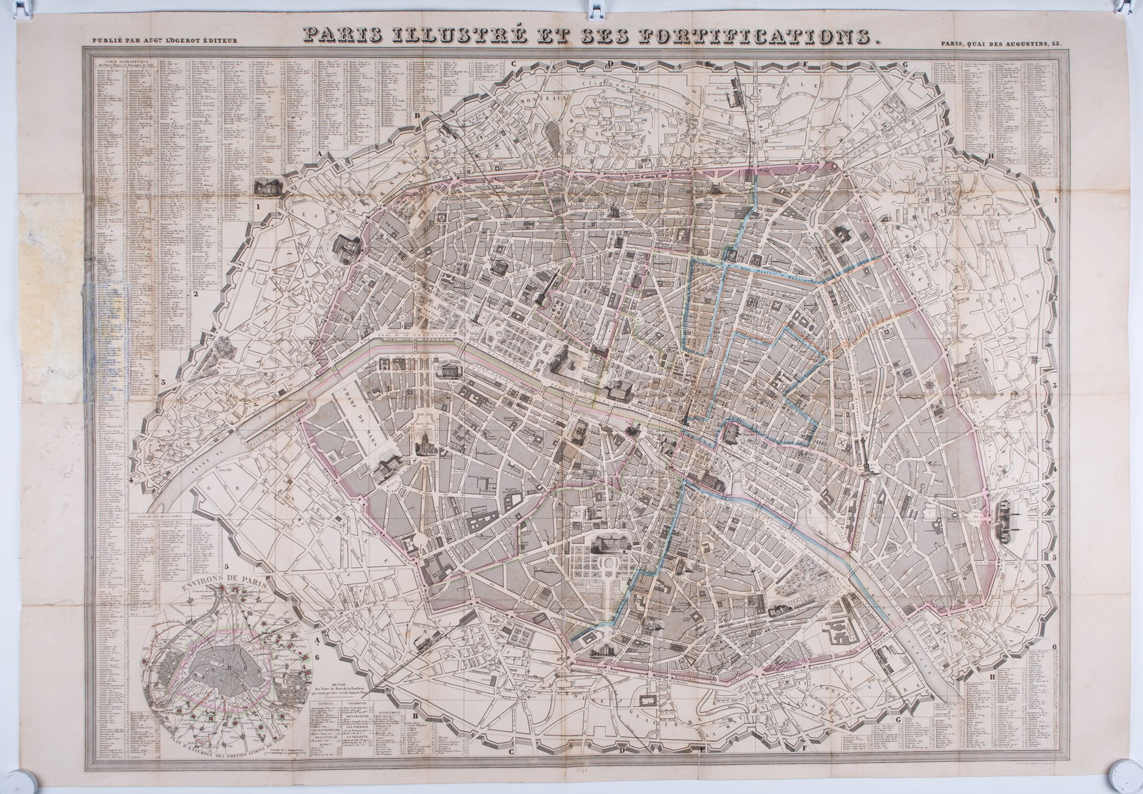 Home / French Paris map Logerot Paris 1843/1847 with fortification (1 of 3)