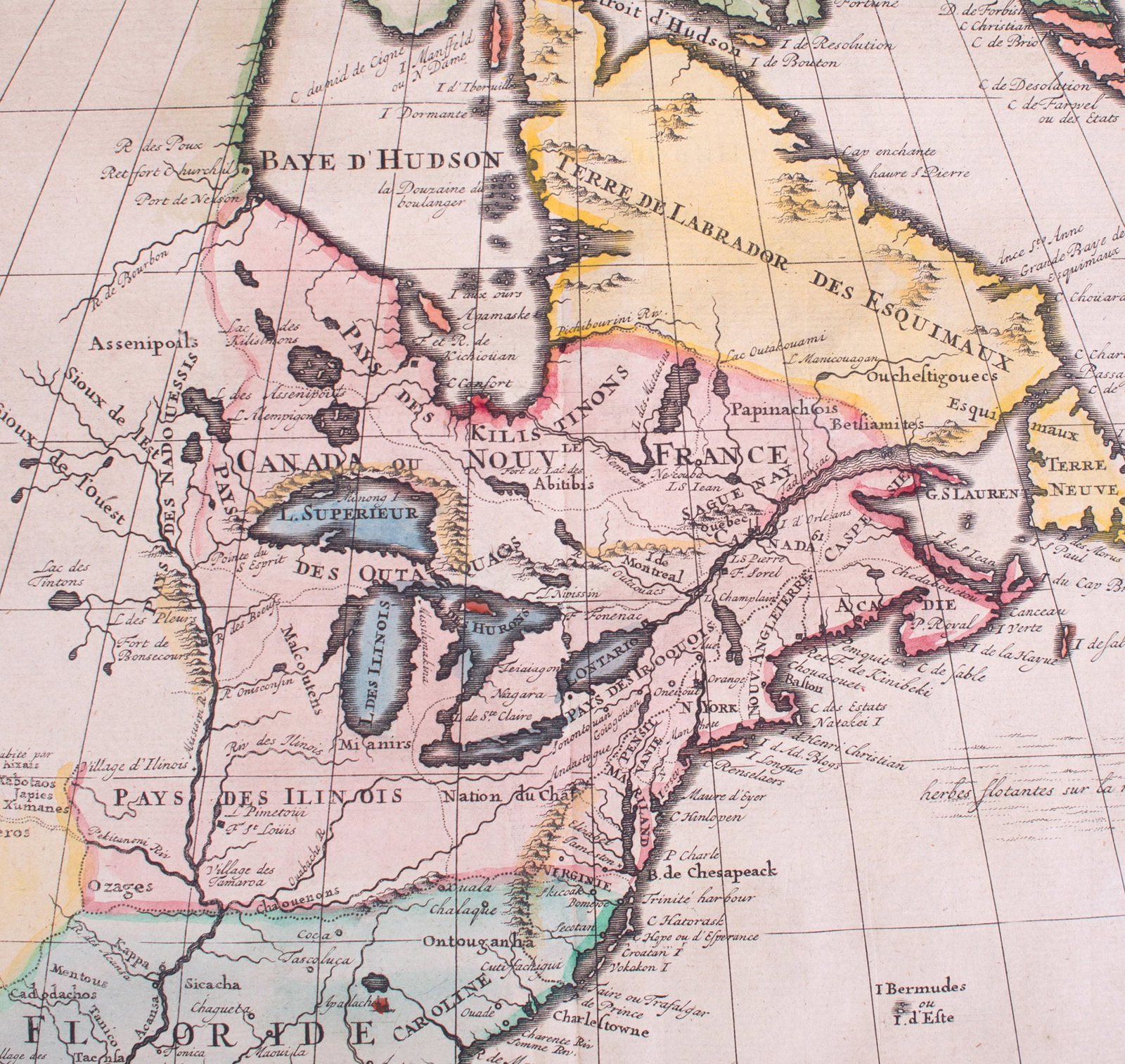 Home / CHATELAIN, H. Nouvelle carte de l’Amérique Septentrionale antique map 1720 - 4