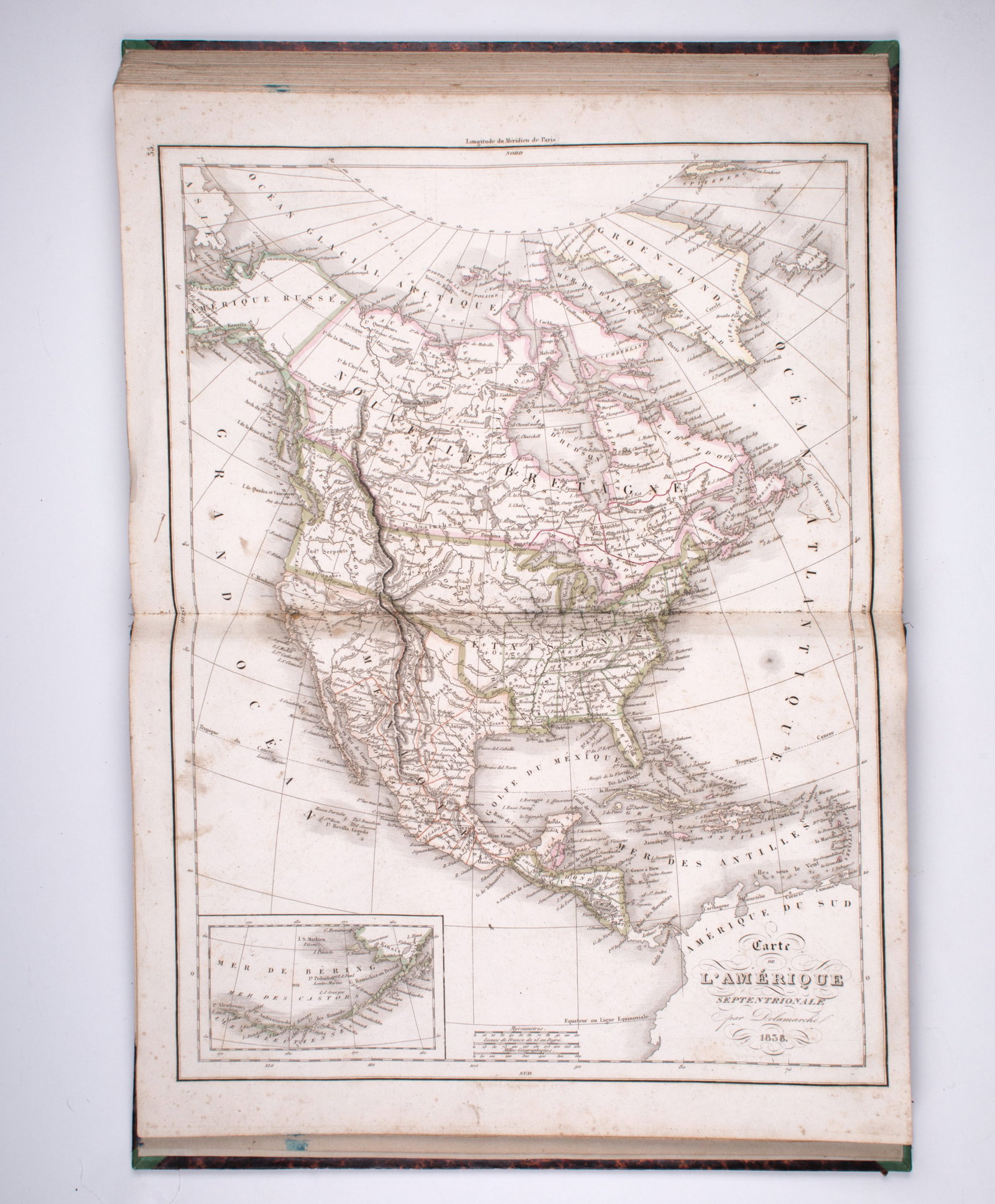 Home / Antique Atlas 1841 engraving Felix Delamarche - 8