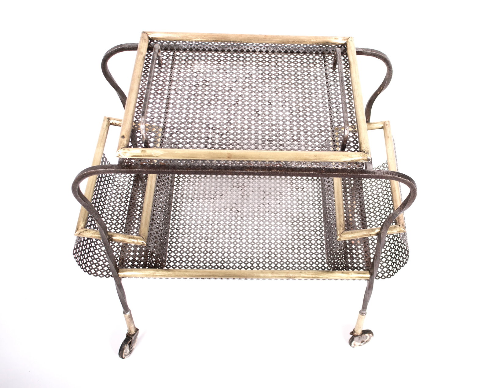 Home / FRENCH MODERNIST trolley MATEGOT Mid century serving table r - 5