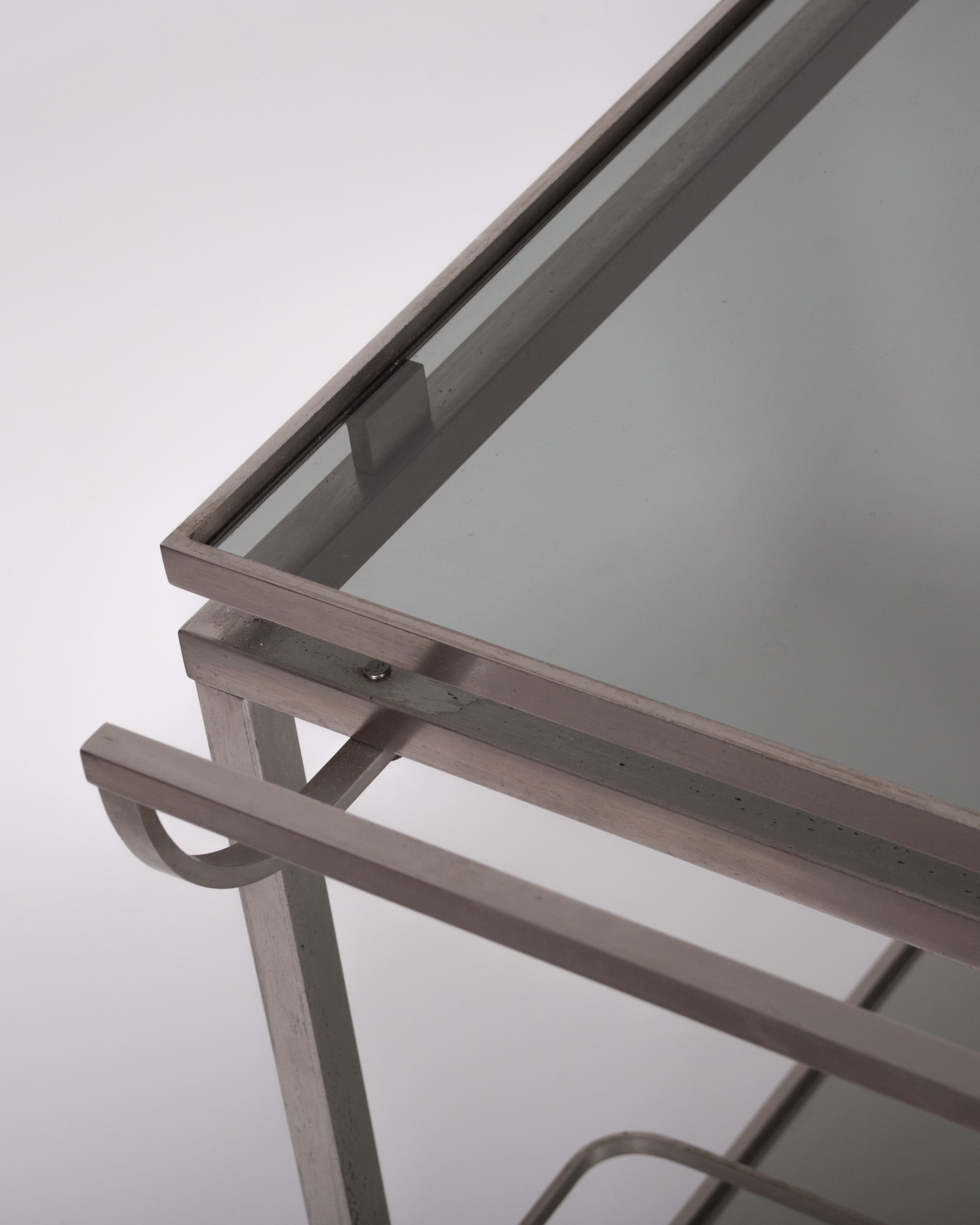 Home / Guy Lefevre Rolling Bar Cart French mid century Maison Jansen - 4