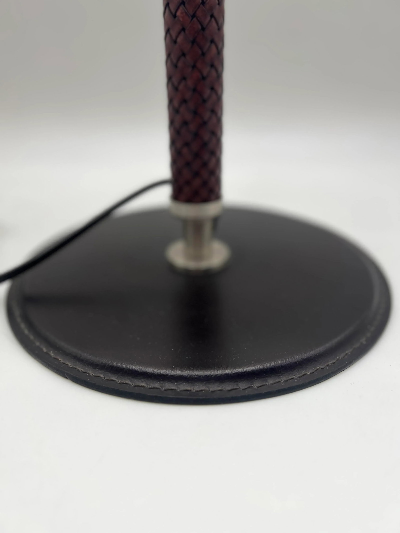 Pair, Arte Flash for Natuzzi "Ludovica" Leather Wrapped Table Lamps - 5