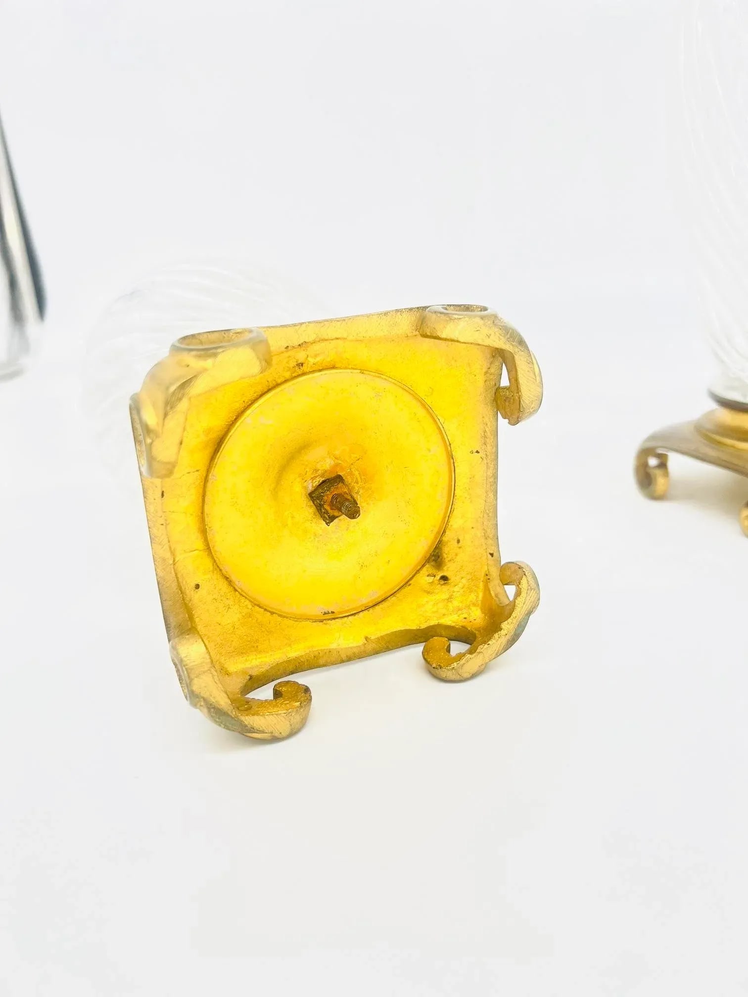 Pair, 19th Century Baccarat Swirl Pattern Bronze Ormolu Mounted Crystal Vases - 11