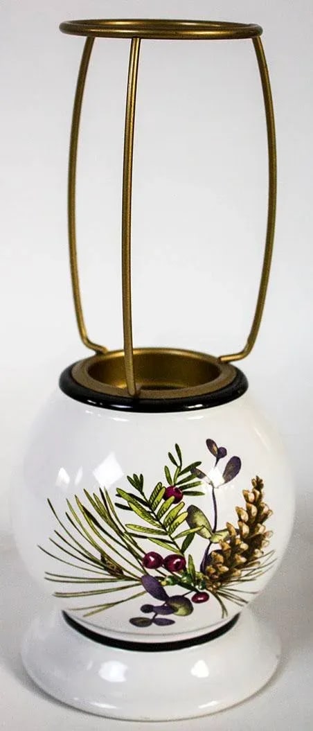 Lenox China Etchings Collection Pine Bough Tea Lamp - Candle Holder - 5