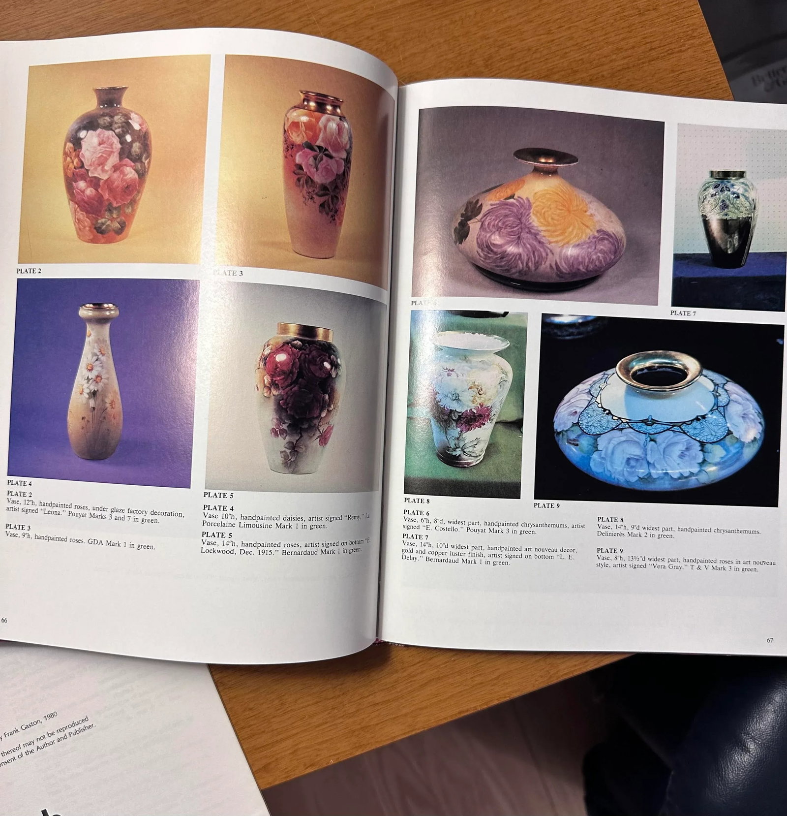 1980s Limoges Porcelain Hardcover Book - 5