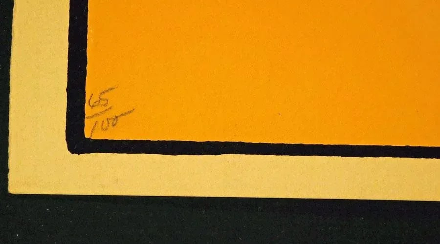 Peter Max "Golden Time" Signed Numbered Artwork Framed Pop Art '72 - 3