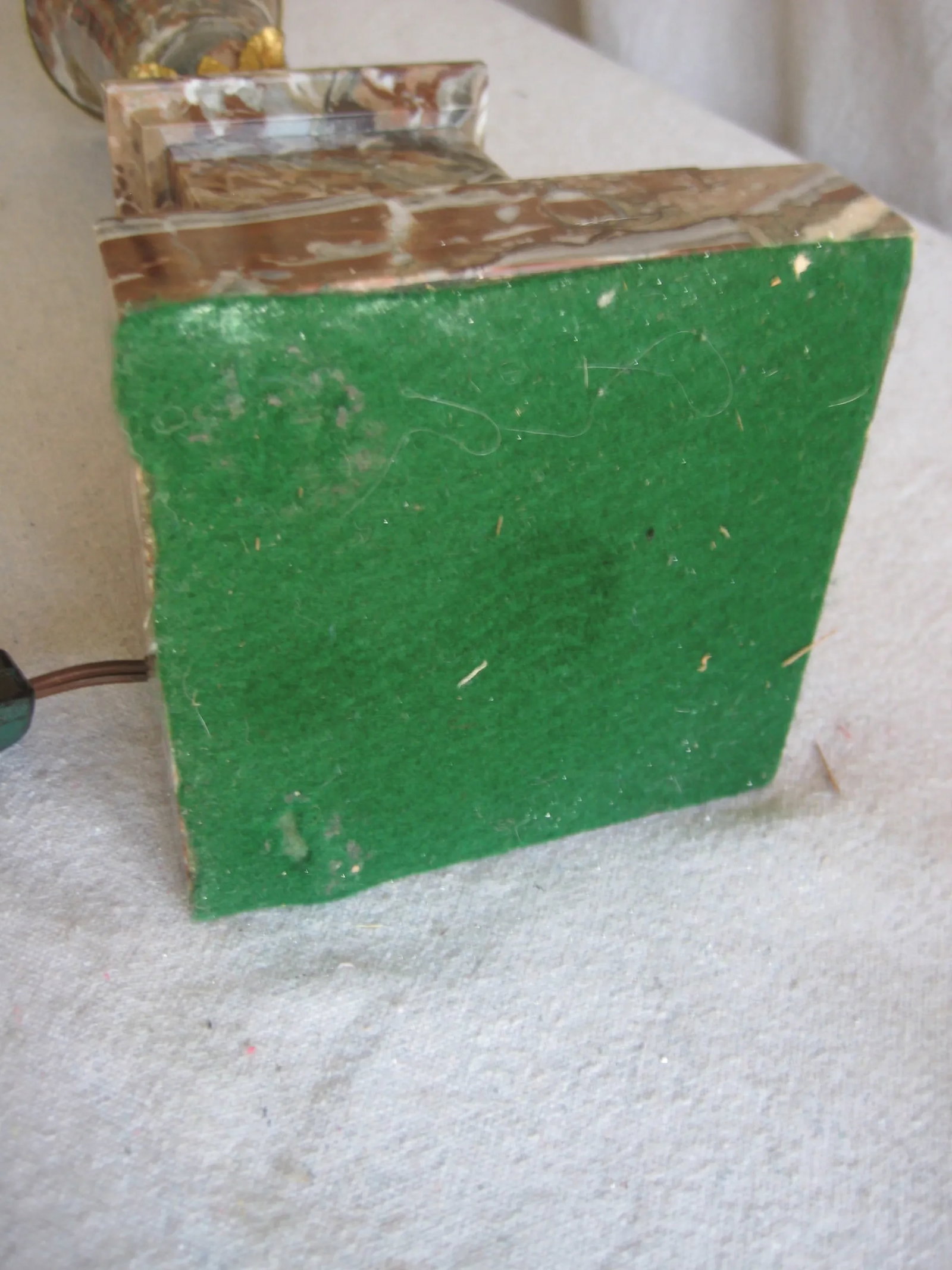 Pair of Late 19th Century Napoleon III Marble and Bronze Lamps - 12