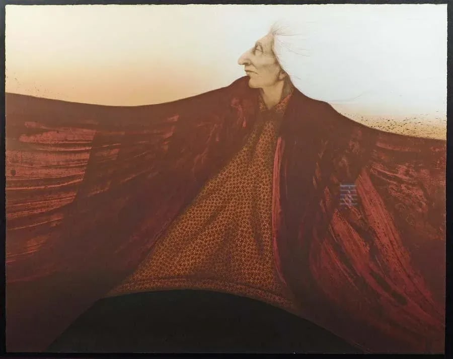 1980s Frank Howell "Festival" Lithograph Hand Signed and Numbered Print - 2