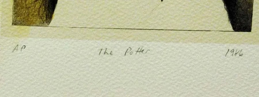 Frank-Howell "The Potter" Unframed Titled and Numbered by Artist - 4