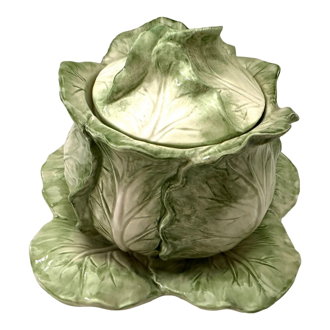 Fitz and Floyd "Vegetable Garden" Cabbage Soup & Saucer Set (1 of 8)