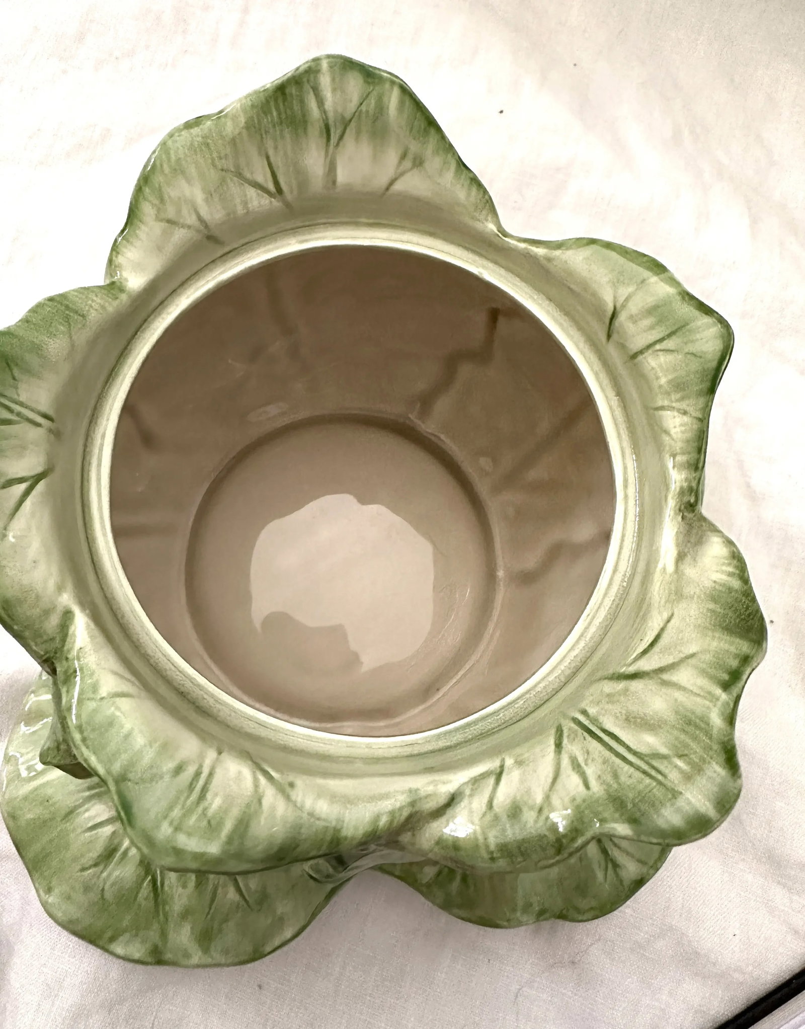 Fitz and Floyd "Vegetable Garden" Cabbage Soup & Saucer Set - 3