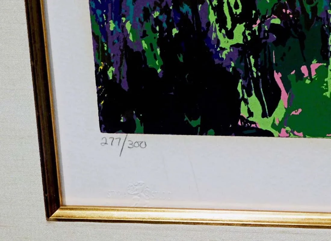 LeRoy Neiman Young Tiger Custom Framed Original Serigraph - 6