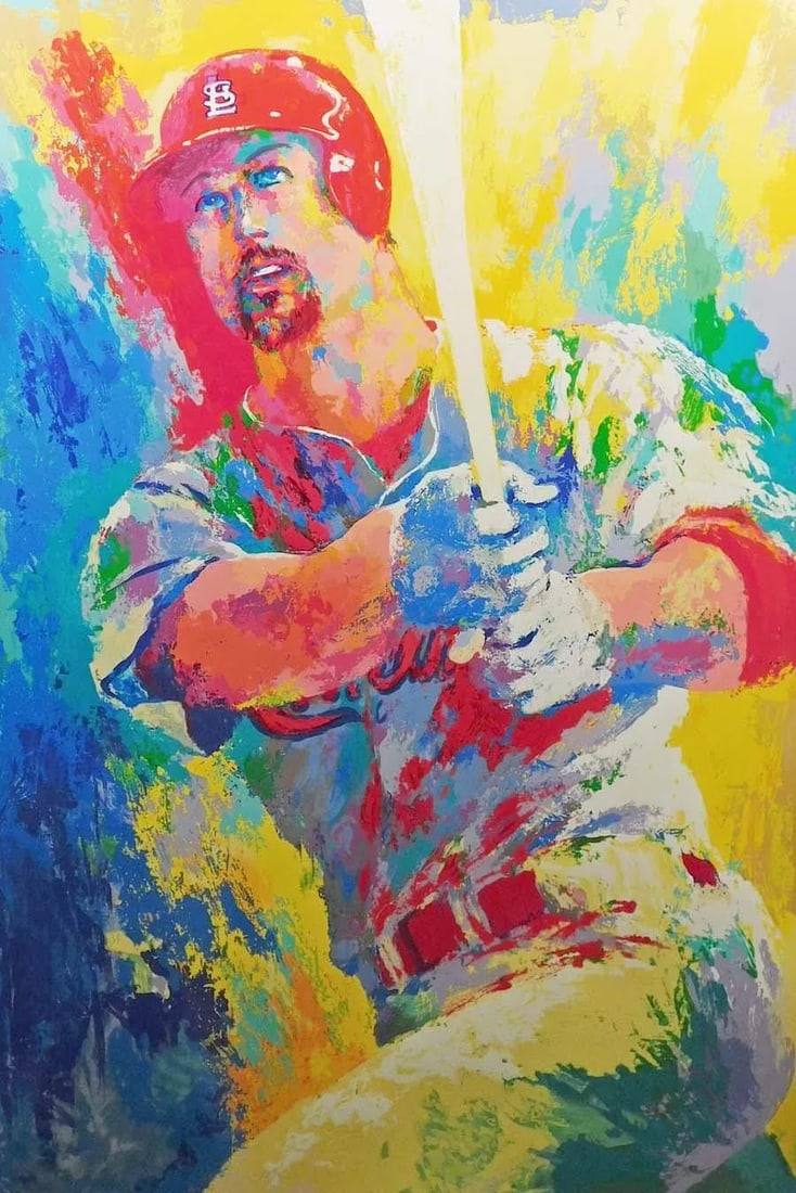 LeRoy Neiman Mark McGwire Double Hand Signed Silkscreen - 2