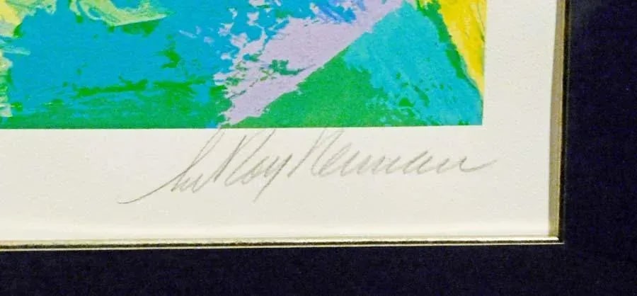 LeRoy Neiman Mark McGwire Double Hand Signed Silkscreen - 4