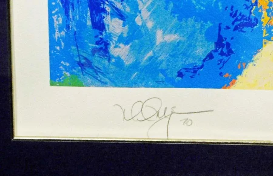 LeRoy Neiman Mark McGwire Double Hand Signed Silkscreen - 6