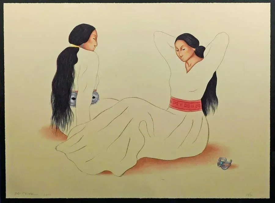 R.C.Gorman "Shoshana's Bracelet" Original Framed Lithograph - 4