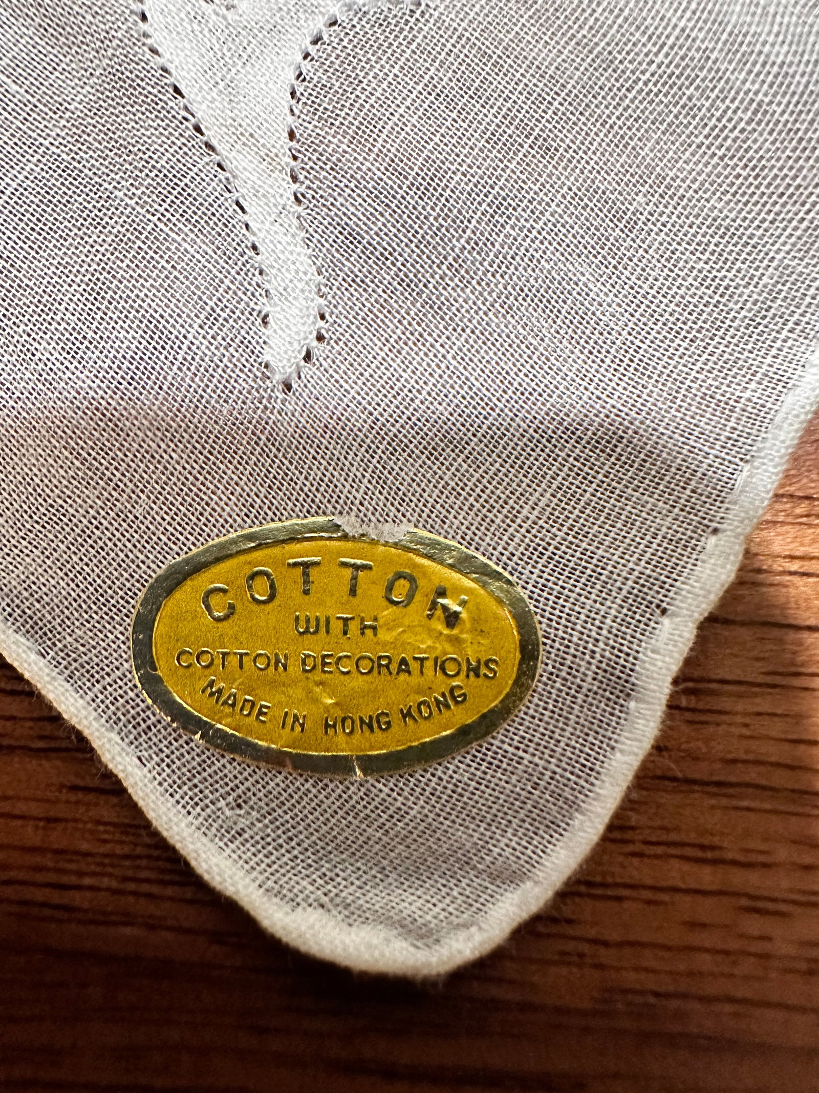 Mid 20th Century Vintage Burmel Original Cotton Embroidered Handkerchiefs Set of 3 - 10