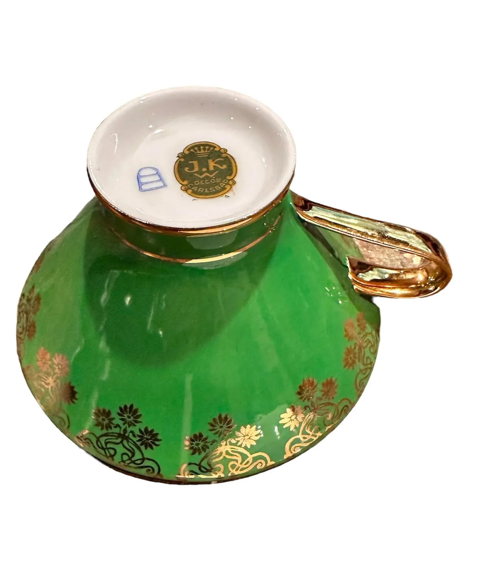 Josef Kuba Royal Vienna Style Gilded Cup and Saucer Set 1940's - 4