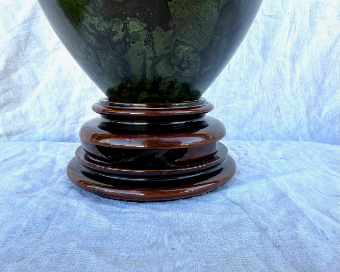 Vintage Marbro Lamp Co Japanese Mixed Metal Table Lamp - 6