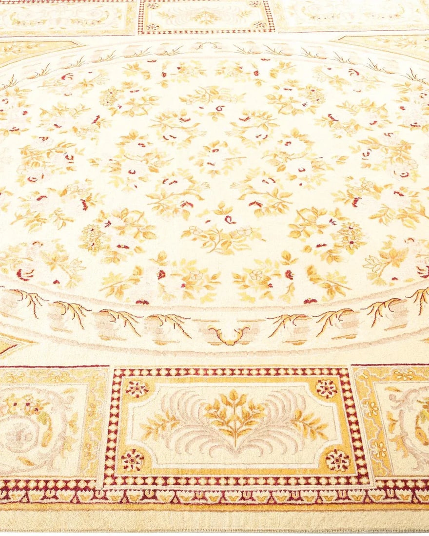 Mogul, One-of-a-Kind Hand-Knotted Area Rug - Ivory, 6' 1" x 8' 10" - 4