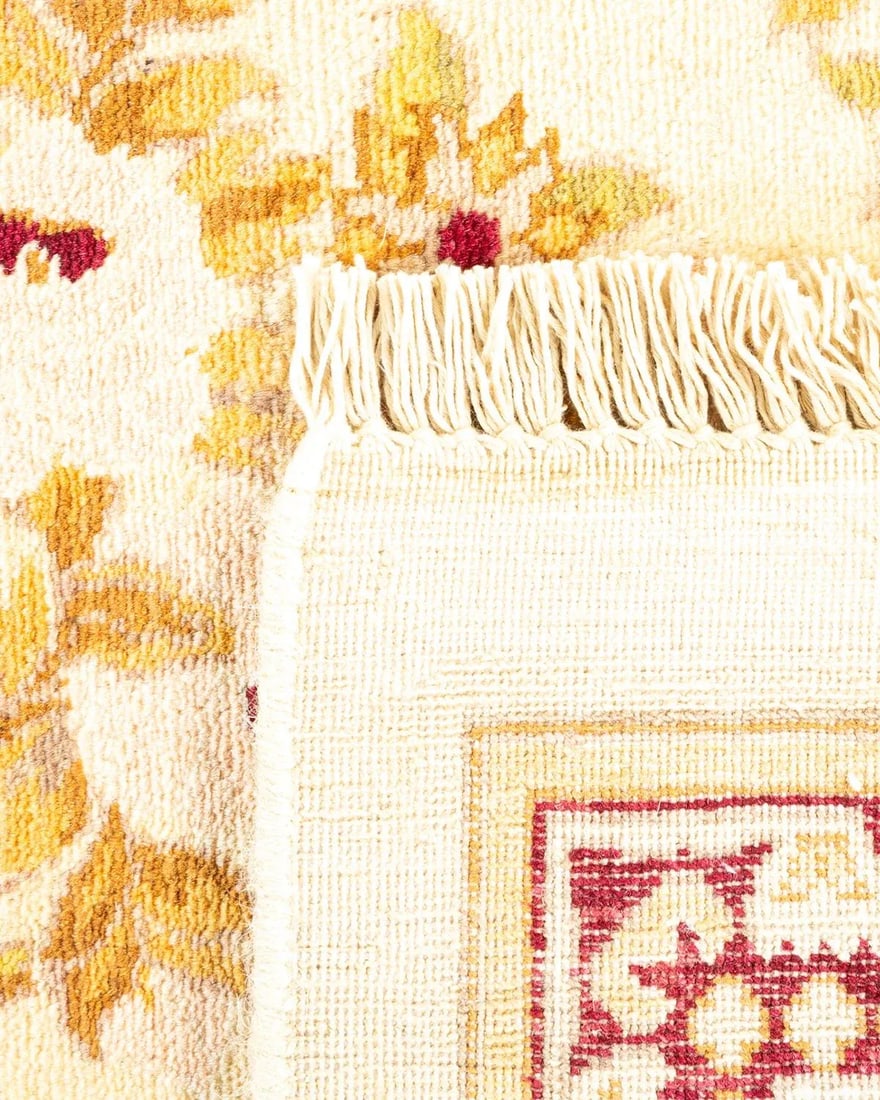 Mogul, One-of-a-Kind Hand-Knotted Area Rug - Ivory, 6' 1" x 8' 10" - 5