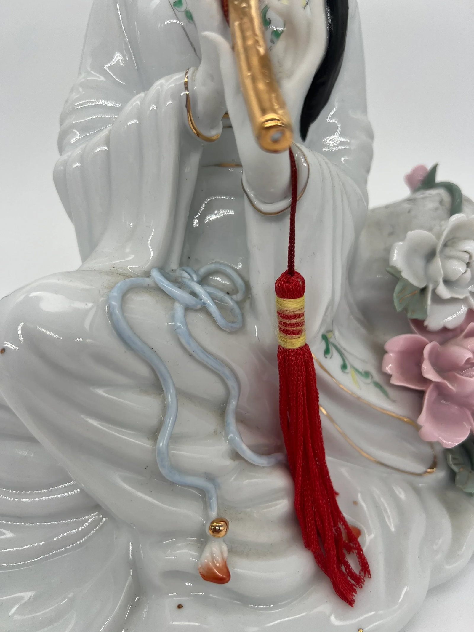 Vintage Asian Geisha Musician Figurines a Pair - 9