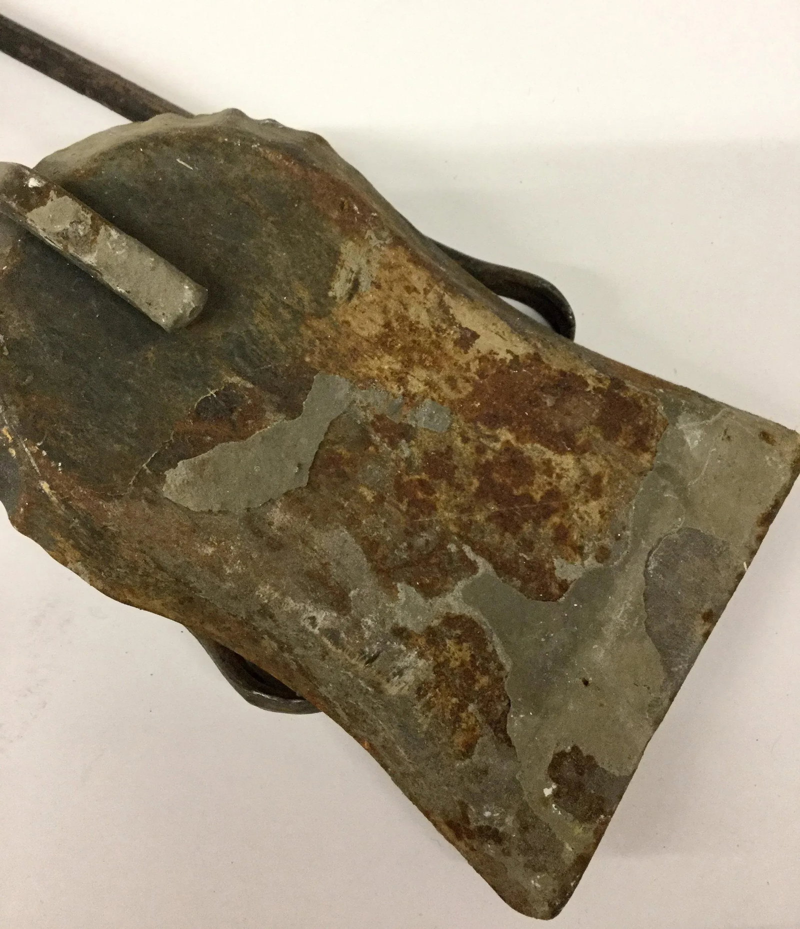 French Antique Wrought Iron Fireplace Tool Set - 2 Piece - 9