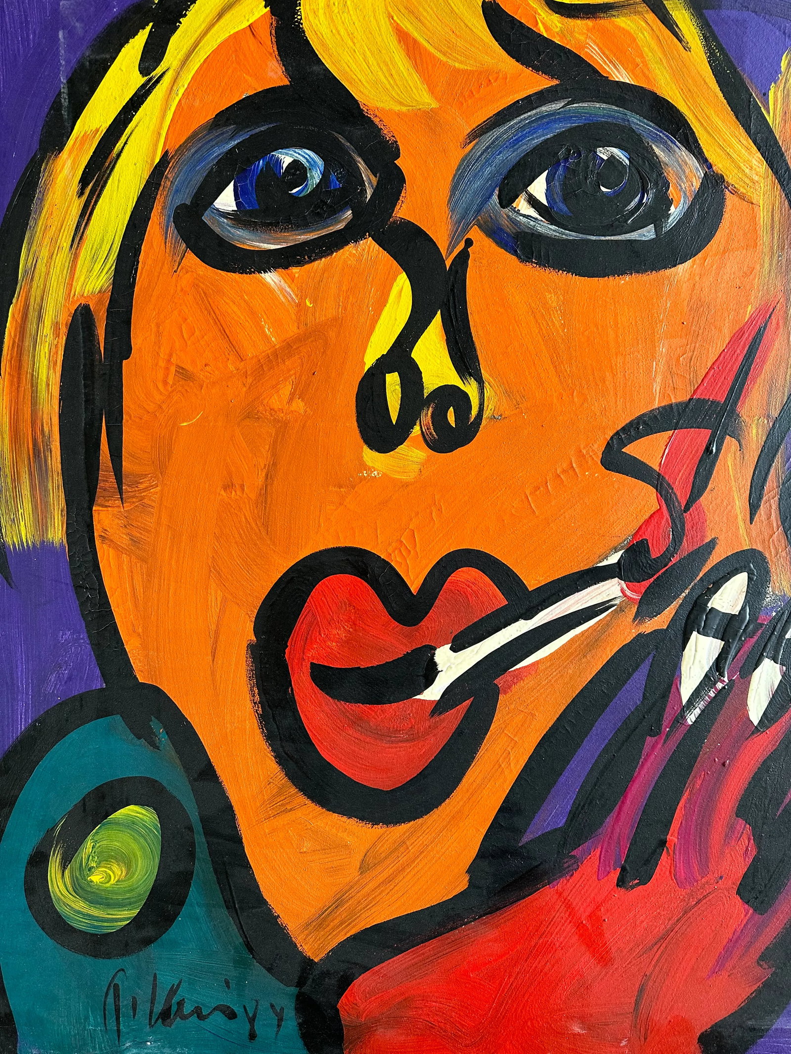 1987 Original Peter Keil Painting - 2