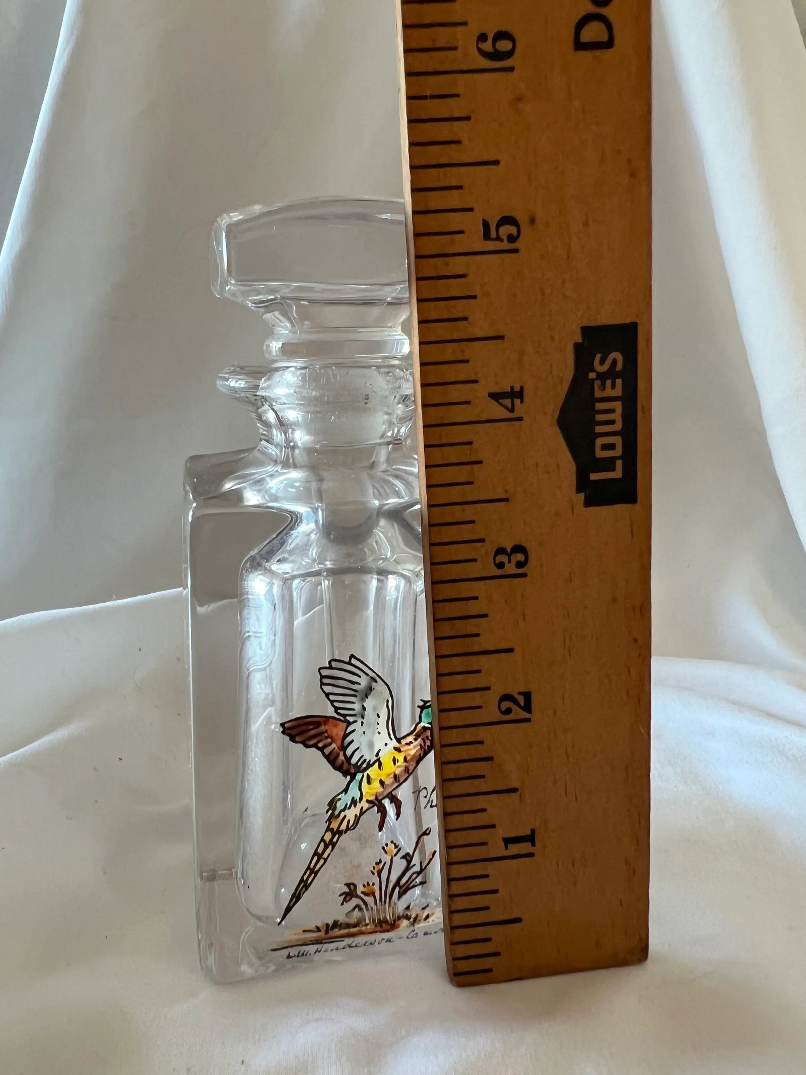 Mid Century Carwin Crystal Cologne or Perfume Bottle - 3