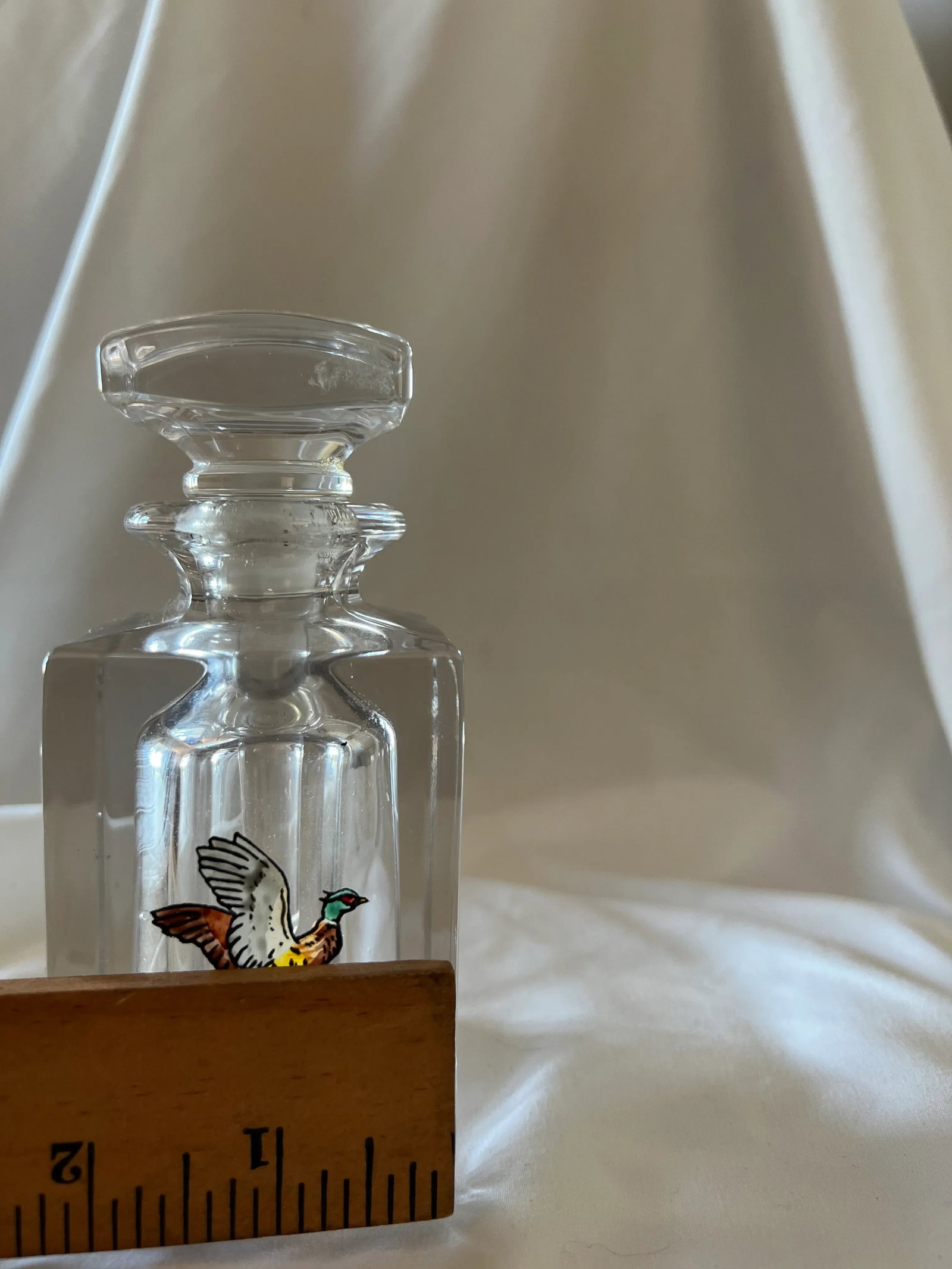 Mid Century Carwin Crystal Cologne or Perfume Bottle - 5