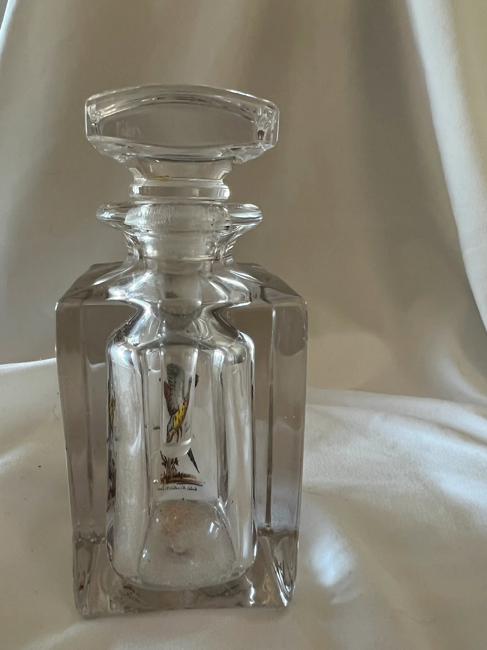 Mid Century Carwin Crystal Cologne or Perfume Bottle - 7