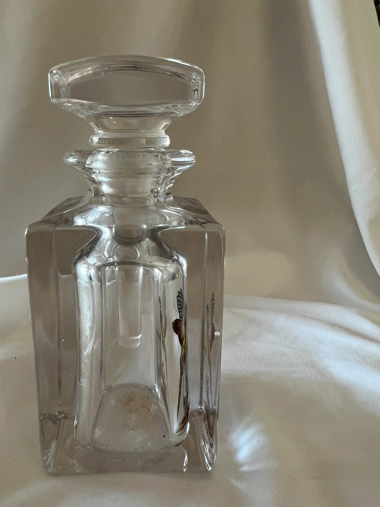 Mid Century Carwin Crystal Cologne or Perfume Bottle - 8