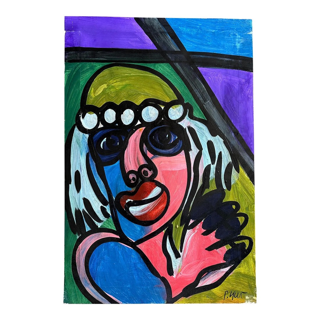 Original Peter Keil Painting: Peter Keil is a German artist that focuses primarily on abstract expressionism. Keil painted with some of the greats including Joan MirÃ³, Pablo Picasso and Andy Warhol, to name a few. This