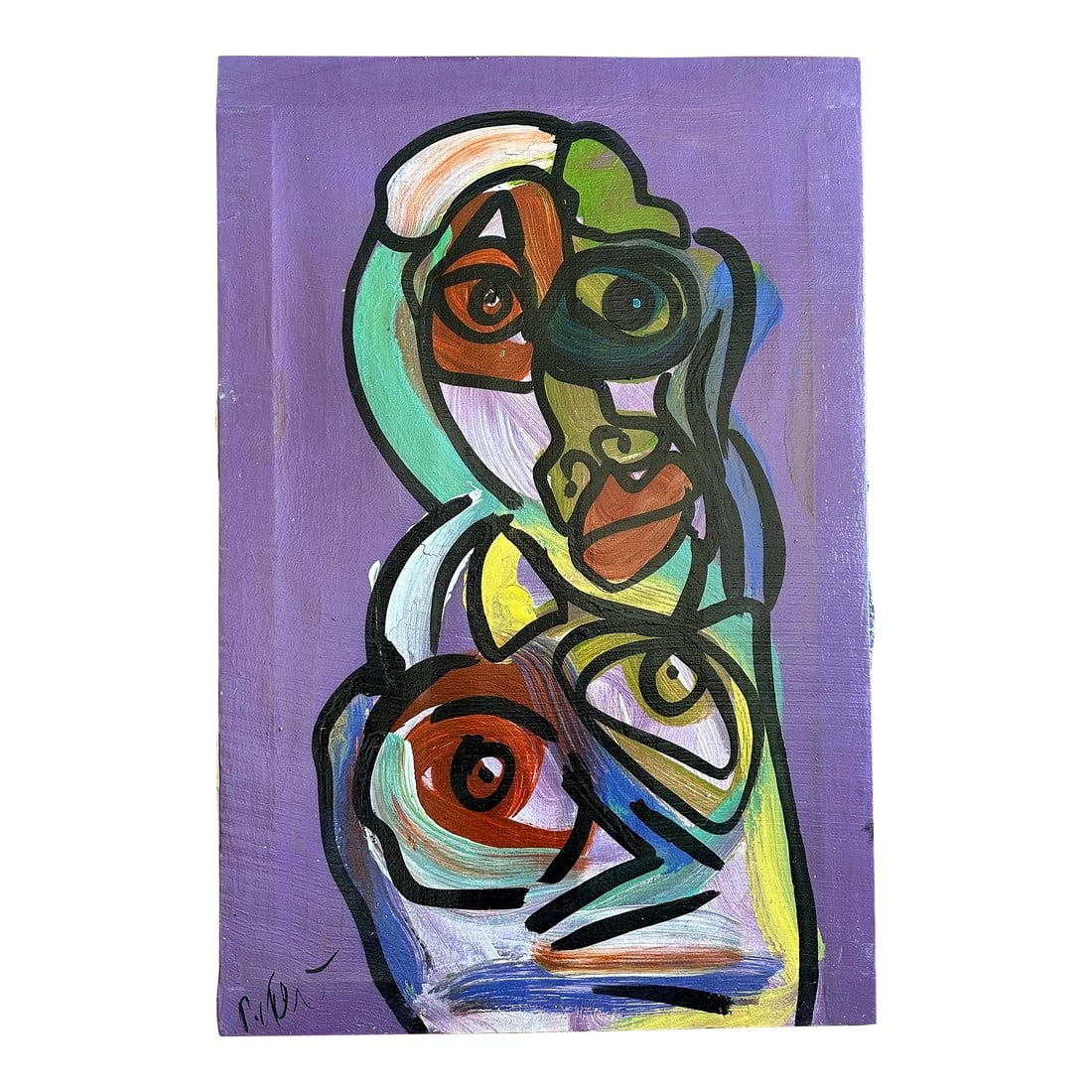 Original Peter Keil Painting: Peter Keil is a German artist that focuses primarily on abstract expressionism. Keil painted with some of the greats including Joan MirÃ³, Pablo Picasso and Andy Warhol, to name a few. This