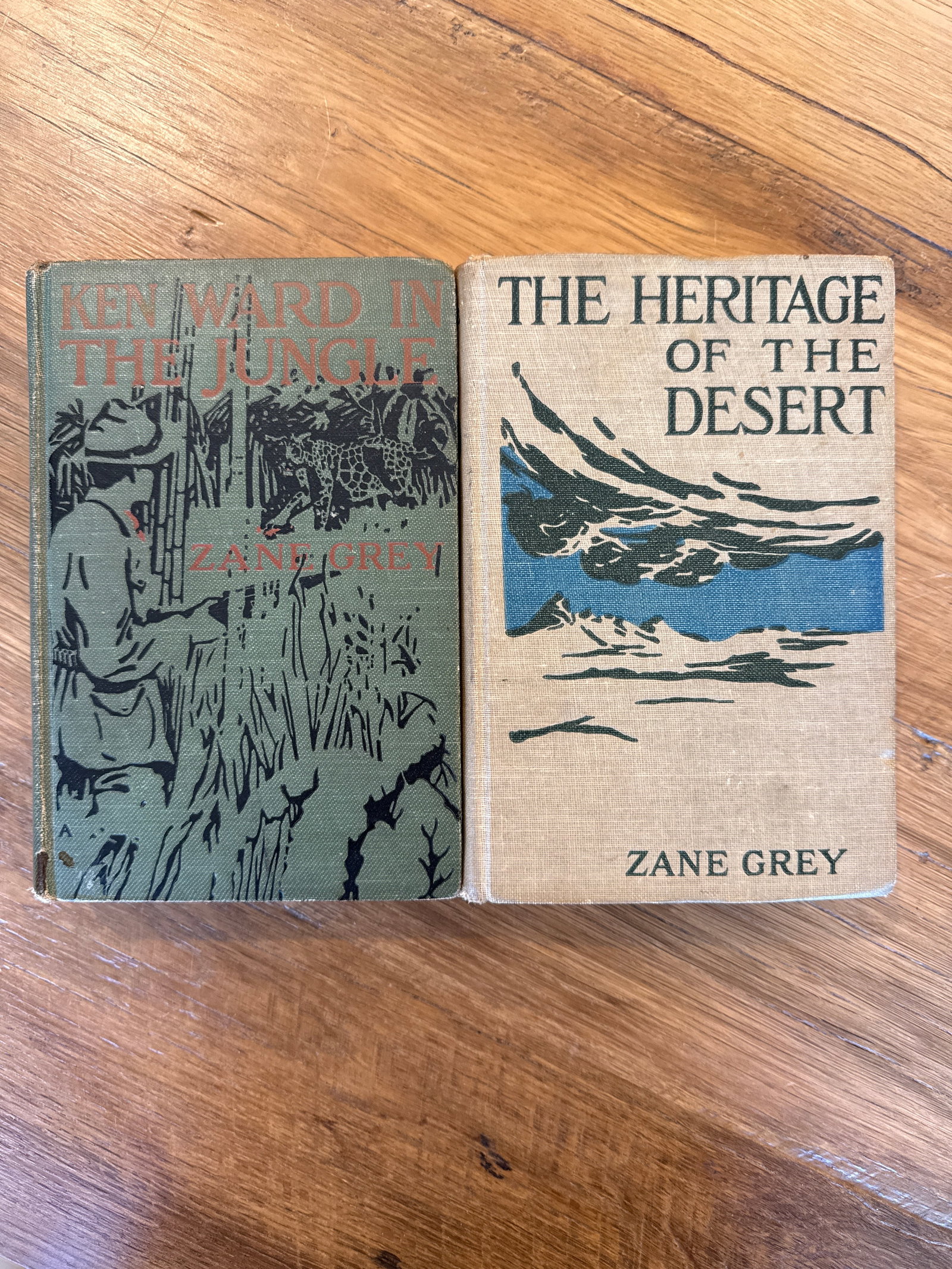 1920 Antique Zane Grey Hardcover Books -a Pair - 14