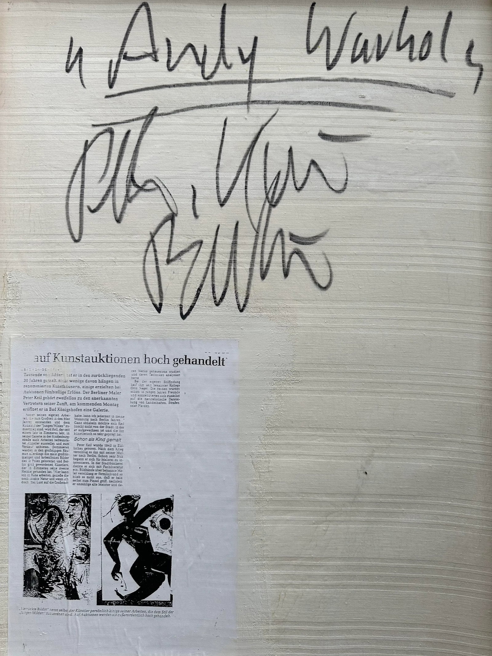 Andy Warhol by Artist Peter Keil 1994 Painting - 5