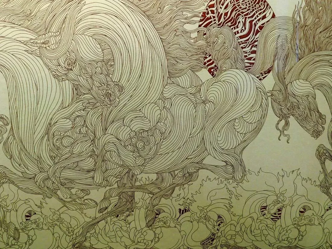 Guillaume Azoulay "Parade" Etching on Paper Hand Signed Framed - 5