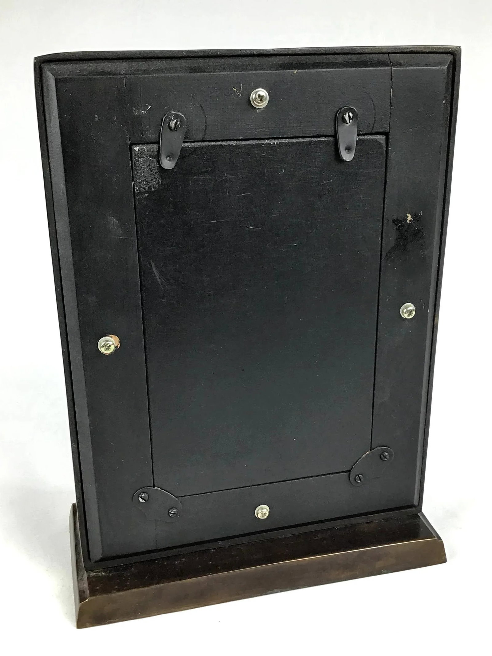 1920s Art Deco Era Hand Formed Solid Bronze Photo Frame - 5