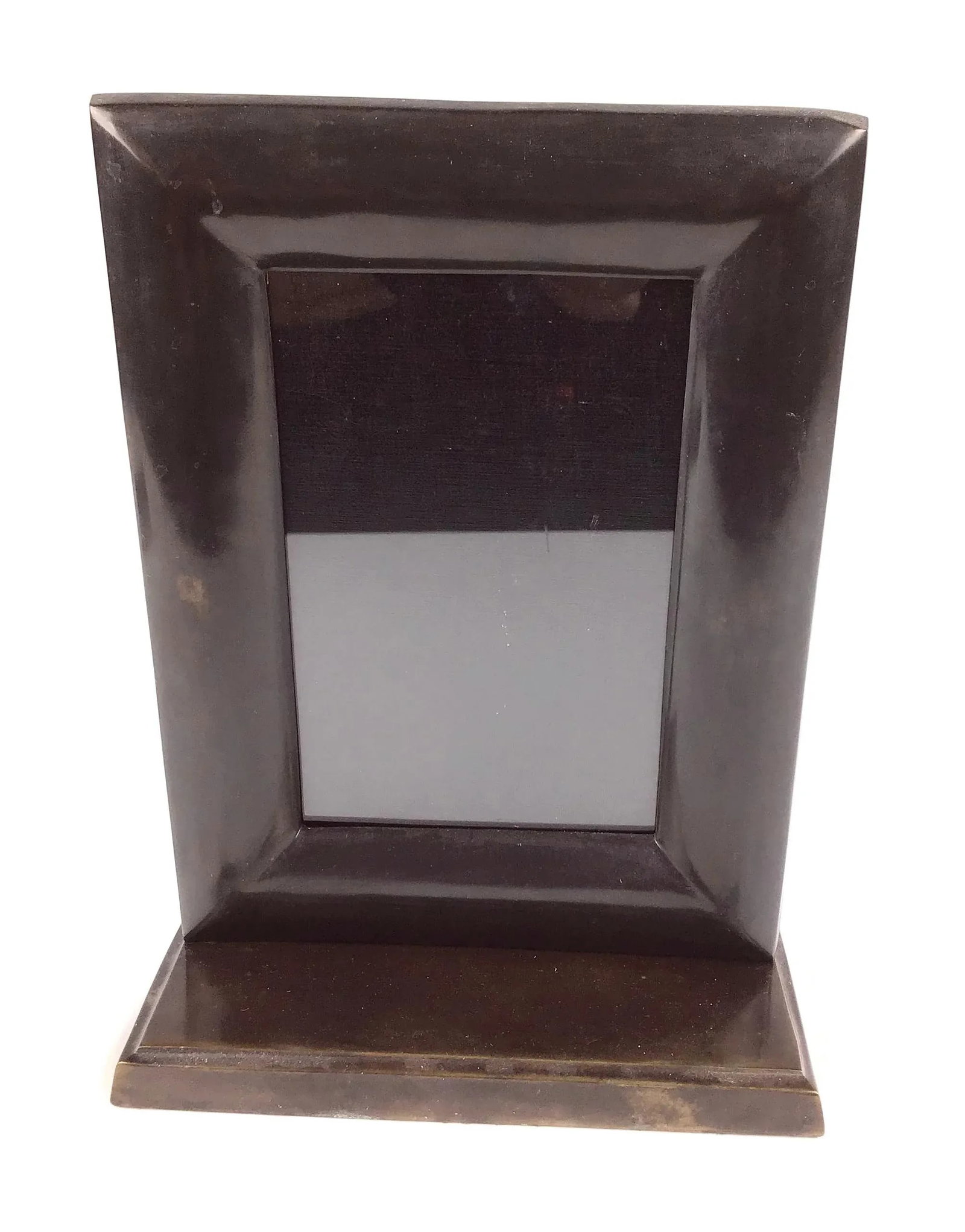 1920s Art Deco Era Hand Formed Solid Bronze Photo Frame - 8