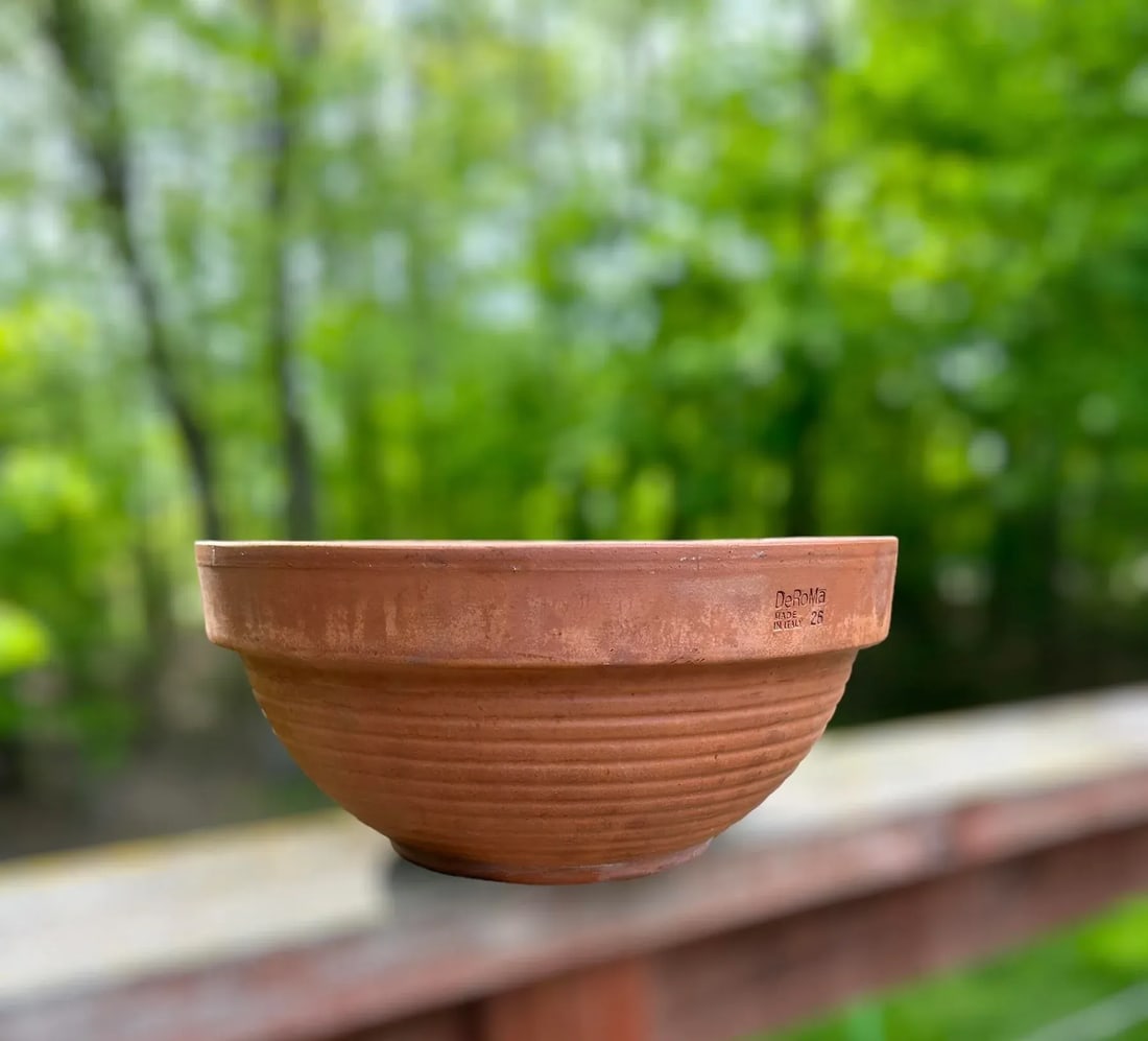 Vintage Italian Terracotta Handmade Clay Planter - 3